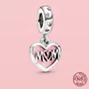 925 argent Sterling fit pandora breloques Bracelet perles breloque pendentifs rose breloques Magnolia fleur coeur