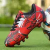 Childrens Soccer Shoes for Boy Indoor Turf Training Outdoor Sports Fast Football Society Cleats Boots Kids 240228