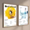 Kalligrafie The Bends Hot Rock Music Album Cover Picture Singer Band Radiohead Posters For Room Bar Canvas Painting Art Home Wall Decor Gift