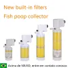 Accessories 220V aquarium fish tank builtin filter threeinone cycle filter aeration free water change builtin cycle pump feces collector