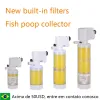 Accessoires 220 V aquarium aquarium ingebouwde filter threeinone cyclus filter beluchting gratis water verandering ingebouwde cyclus pomp uitwerpselen collector