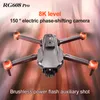 Drone RG608 Pro a flusso ottico WIFI Drone HD professionale ESC con doppia fotocamera con quadricottero per evitare gli ostacoli