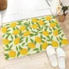 Carpets 1Pcs Retro Lemon Fruit Digital Printing Floor Mat Kitchen Living Room Bathroom Non-slip Door Mats Home Decor Carpet Rug