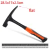 Hammer NEW Professional Hand Tools Geological Hammer Mine Multifunctional Exploration Survey Pointed Tip Multitool Construction tools