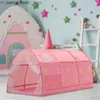 Tendas de brinquedo Tendas de brinquedo Tendas de brinquedos para crianças Tenda de brincar Casa 1.4m Portátil Criança Bebê Dobrável Dobrável Dos Desenhos Animados Pequena Casa Tenda Crianças Cama Tenda Princesa Tenda Q231221 L240313