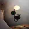 Wall Lamps Nordic Living Room Background Post Modern Bedroom Bedside Glass Ball Plant LED Deco Fixtures