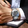 CHENXI montre de luxe hommes d'affaires mode étanche en acier inoxydable chronographe Phase de lune Quartz montre-bracelet mâle horloge 240311