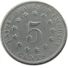 США 1866-1870 гг., никель, копия пяти центов, декоративная монета, аксессуары для украшения дома, 272T