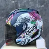 ARA I SZ-RAM 4 ORIENTAL BLEU 3/4 Casque Ouvert Hors Route Course Motocross Casque De Moto