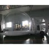 Utomhusaktiviteter 2024 Nyaste 4M Dia+2M Tunnel Dome Tent PVC Utanför Globe Camping Clear Uppblåsbart bubbelhus för bröllopsfest