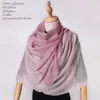 Scarves Naizaiga 100% Cashmere 80 200cm Striped Yarn-dyed Pink Light Blue Beige Grey Women Winter Scarf SN212232x