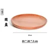 Tea Trays Withered Sanchuang Wooden Plate Rectangular Circular Trailer Creative Japanese Manufactur