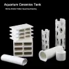 Dekorationer Aquarium Fish Tank Shrimp Shelter Hidden Hole House Spawning Uppfödning Keramik Tank Landscaping Clay Pots Aquarium Decorations