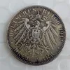 Allemagne Anhalt 3 Mark 1911 Friedrich II copie pièce de haute qualité en laiton artisanat ornements réplique pièces de monnaie accessoires de décoration de la maison208G