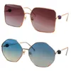 Lujosas gafas decorativas de colores claros para mujer, gafas a juego de colores macaron a la moda, gafas de sol resistentes a UV400 de alta calidad con caja