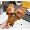 Designer Brand F Pantoufles Sandales de luxe Signature Baguette Chaussures pour femmes pour hommes Oreillers Confortables Cuivre Noir Rose Été Mode Slide Pantoufles de plage avec boîte