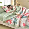 Comforters sets Summer Patchwork Quilt Flower Printed Quilted Bedspread for Beds Single/Queen/King Size Comforter/Duvet for Summer YQ240313