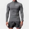 Mens Tshirt UV Sun Protection Long Sleeve Vandring Fisktröjor Snabbtork 14 Zip Summer Pullover Workout Tops 240312