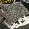 Moda couro do plutônio girassol saco cosmético embreagem para mulheres pulseira buffalo xadrez bolsa com zíper boho leopardo maquiagem sacos presente de natal ll