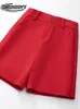 Shorts pour Femme Short décontracté pour femme, confortable, élégant, sauvage, Orange, ample, été, mode femme, pantalon, taille haute, shortL24313