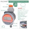 タイマーMuciakie Watering System Timer DRIP灌漑コントローラーガーデン自動レインセンサーソーラーLCD電子温室灌漑者