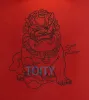 Stickers Chinese Guardian Lion Wall Sticker Feng Shui Scenery Symbol Vinyl Decal Home Room Interior Art Decor Creative Mural H64cm xW58cm