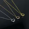 tiffanyjewelry tiffanybracelet halsband designer halsband för kvinna lyx smycken precision hög kvalitet pärla kärlek halsband nytt enkelt hjärthalsband nätverk r