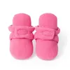 Boots SCEINRET Born Girls Winter Velvet Cotton Soft Anti-Slip Ankle Walking Warm Shoes