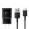 빠른 충전 USB 벽 충전기 1.2m 4ft 4ft USB 유형 C 케이블 Samsung Galaxy S10 S20 S20 S22 S23 S24 Xiaomi Huawei