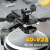 Drones V28 Drone professionnel GPS 4K 8K HD caméras évitement d'obstacles RC quadrirotor Option flux Dron RC hélicoptère ldd240313