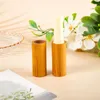 Garrafas de armazenamento 1 PC 4/5g Bambu Natural DIY Batom Vazio Tubo de Lábio Recipiente Cosmético Garrafa de Viagem