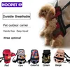 Hoopet Dog Carrier Fashion Red Color Travel Dog Backpack Petable Pet Fags Counter Pet Puppy Carrier194V