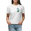 Polos femininos azul Morning Glory camiseta anime roupas de verão roupas femininas