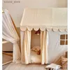 Toy Tents Korean INS Childrens Tent Indoor Game House Princess Castle Baby House Toy Boys and Girls Bed Divine Tool L240313