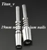 19mm Male Joint GR2 Tatinium Nails Titanium Tip Collectors Ti Nail Tips Micro NC Kit Metal Pipe Oil Rig Dabbers Water8978247