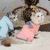 Одежда Свитер с воротником для кота сфинкса, одежда для котят без шерсти, комфортное пальто Devon Dex, утепленный хлопковый пуловер для зимнего костюма кота сфинкса