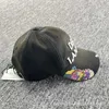 22SS Dept chapeau co-marqué Lan graffiti splash-ink casquette de baseball américaine casquette de protection solaire marée