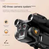 Drones KBDFA S92 Drone Triple Camera HD1080P Obstacle Avoidance Brush Motor Quadcopter Optical Flow WIFI FPV RC Helicopters Toys Gifts 24313