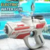 Piasek Play Water Fun Toys Electric Automatyczne pistolet wodny Dzieci Wysokie ciśnienia na plaży na plażę o dużej pojemności na basenie