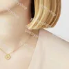 Anhänger Halsketten 2024 Marke Klee Halskette Mode Charme Einzelne Blume 15mm VanIs Cleef Halskette Luxus Diamant Achat 18 k Gold Designer Halskette für Frauen
