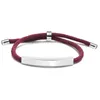 Adjustable Woven Bracelet Stainless Steel Pipe Bar Charm Bracelets for Men Women Jewelry Holiday Gift