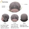 Charisma Deep Wave Spets Front Wigs For Black Women Syntetisk peruk Värmebeständig Fiber Natural Hailrline Daily 240229