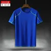 Men and Women Mesh Moisture Wicking Active Quick Dry Crew Neck T Shirts Athletic Running Gym Workout Short Sleeve Tee Tops Bulk 240312