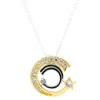 المعلقات النجمة المتلألئة الحقيقية Shine Ginkgo Leaf Collier Chain 925 Sterling Silver Necklace for Fashion Bead Charm DIY Jewelry