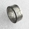 Coin Ring Handcraft Rings Vintage Handmade from Kennedy Half Dollar Silver Plated US Size 8-16#266C