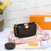 حقيبة الكتف الفاخرة مصممة حقيبة اليد حقيبة Messager حقائب العلامة التجارية Crossbody Tous Pu Leather Womens Mini 3pcs/Set Coin Pres