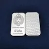 100 pièces Non magnétique Scottsdale pièce artisanat 1 OZ tête de Lion plaqué argent décoration cadeau à collectionner commémorative Bar289c