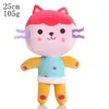 Kawaii chat en peluche jouet sirène poupée dessin animé figure jouet en gros