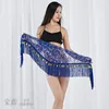 Stage Wear Embroidery Tassel Triangle Scarf Handmade Hanging Coin Sequined Waist Chain Hip Affordable Belly Dance