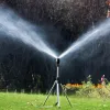 Sprinklers Garden Lawn Watering Sprinkler 360 Rotary Irrigation Sprinkler Head med stativ Teleskopstöd Automatisk roterande sprayer